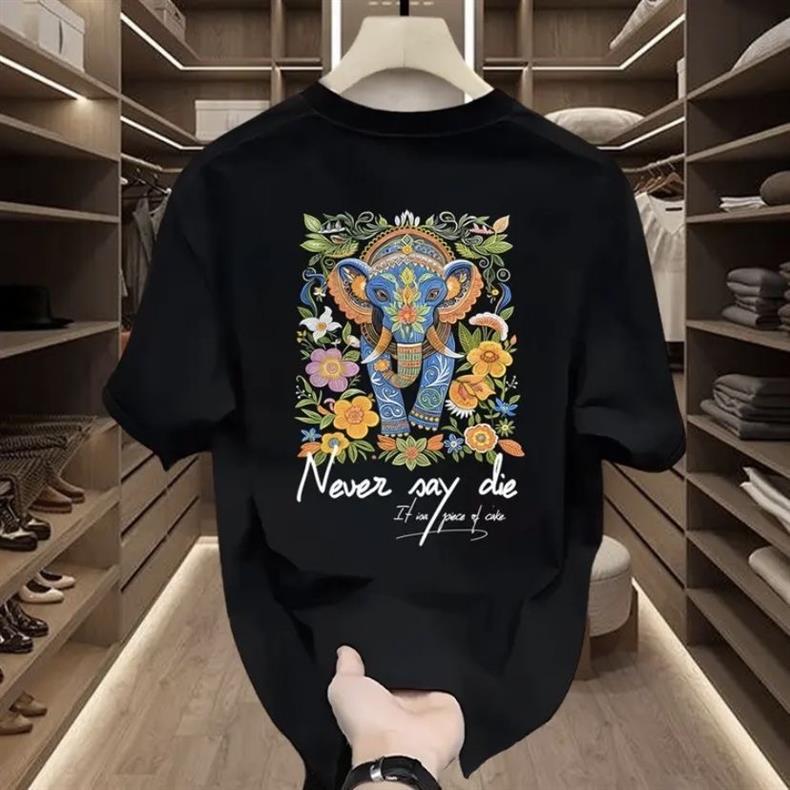 T-shirt uomo oversize american retro a maniche corte_voghion.com