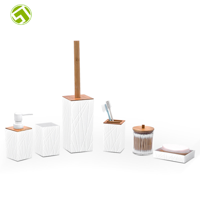 Kit de baño de estilo europeo taza de cepillo de dientes taza de enjuague de baño combinación de enjuague de baño conjunto de artículos de baño de cuatro, cinco y seis piezas