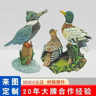 定制树脂工艺品仿真装饰品家居摆件手办公仔企业吉祥物卡通玩偶