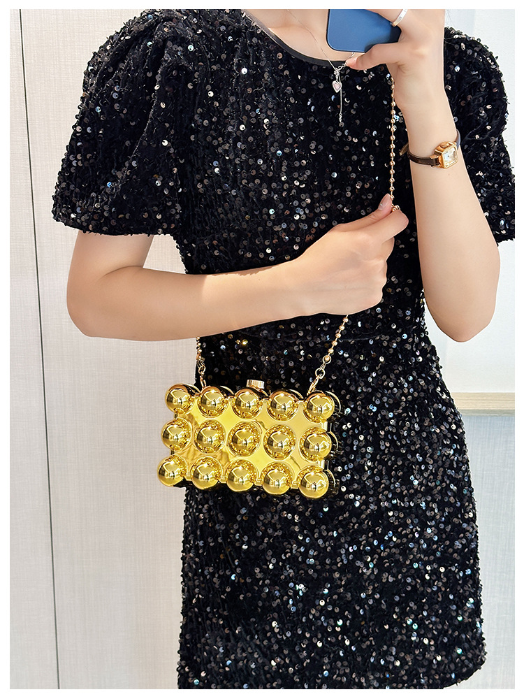 Acrylic bag 2025 New style, European and American cross-border single-shoulder fashionable design women's chain box bag undefined