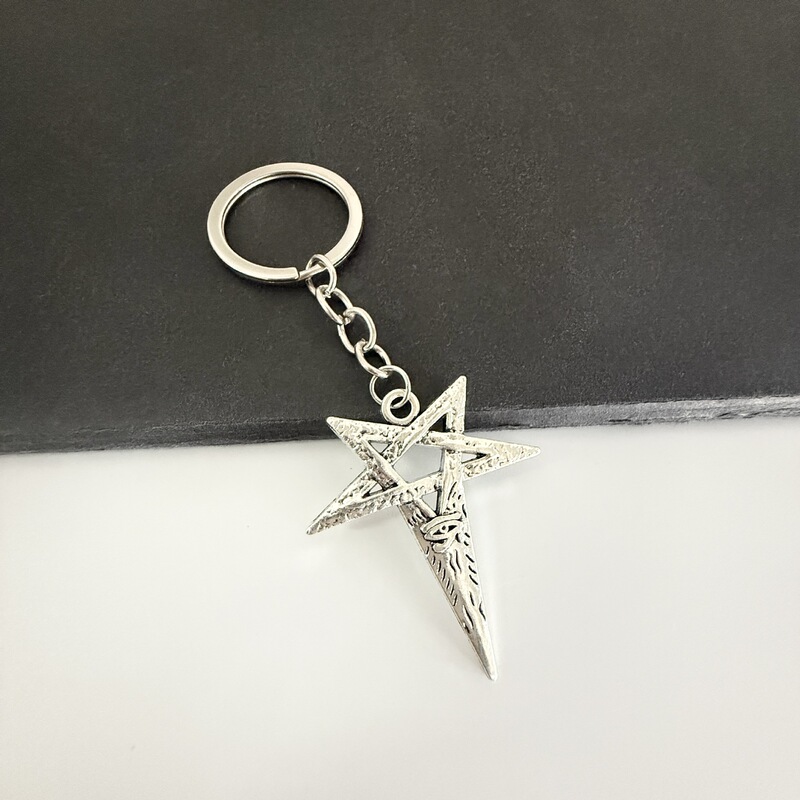 Cross-Border Retro Series European and American New Viking Series Five-Pointed Star Horus Eye Keychain Backpack Accessories Cross-Border Retro Series European and American New Viking Series Five-Pointed Star Horus Eye Keychain Backpack Accessories