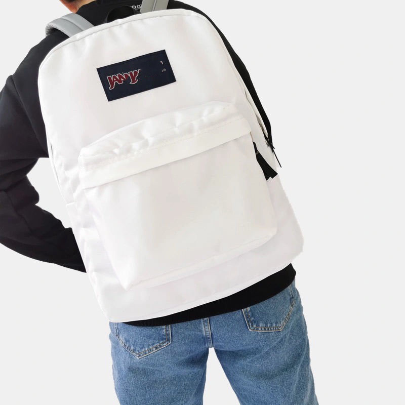 Jess nueva mochila de lona transfronteriza de gran capacidad Escuela Secundaria campus simple pareja mochila