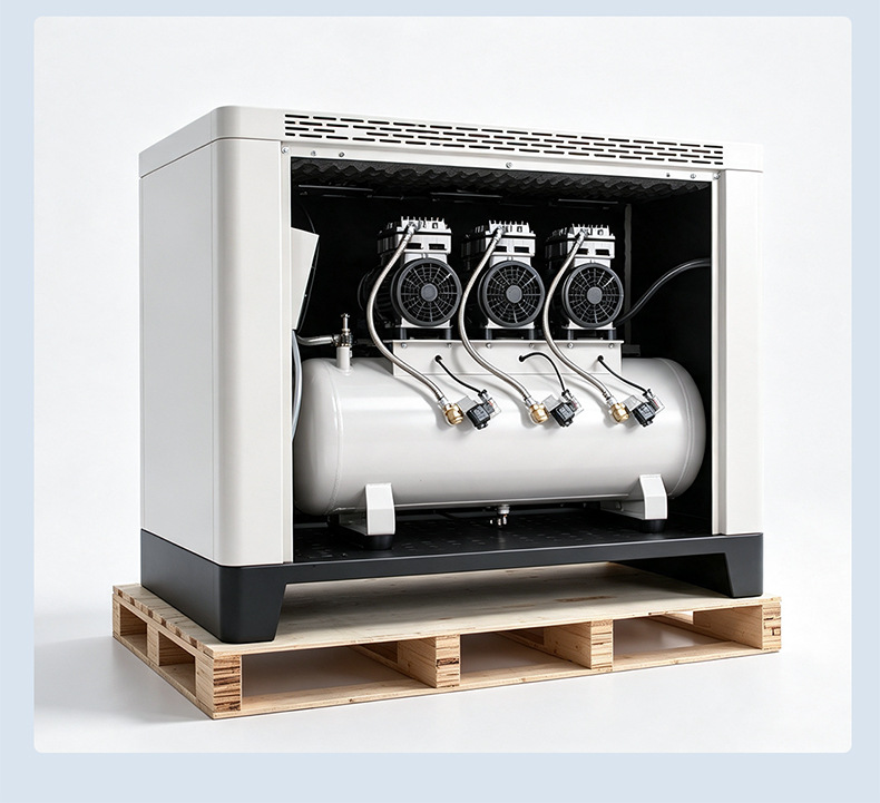 Hurricane box-type oil-free air compressor silent air compressor laboratory dental clinic air pump box-type air compressor