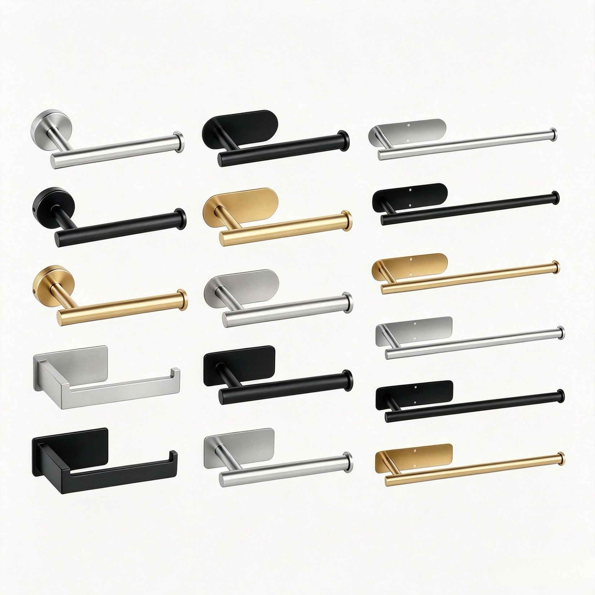 Cross-border, drill-free stainless steel paper towel holder, kitchen napkin rack, bathroom toilet paper holder, toilet paper roll holder for the bathroom