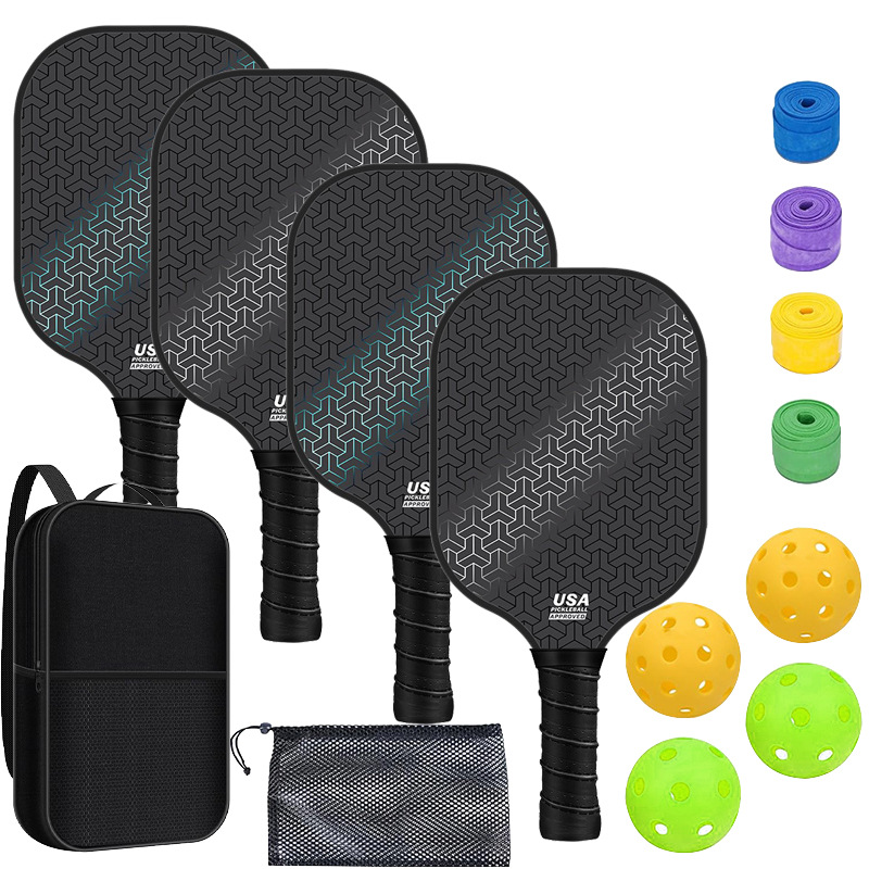 Glass Fiber Pickleball Racket Set, Professional-Grade Advanced Pickleball Racket, Honeycomb Board Pickleball