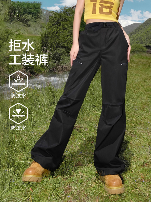 啄木鸟工装裤女2025新款夏户外徒步登山速干伞兵运动薄机能冲锋裤|undefined