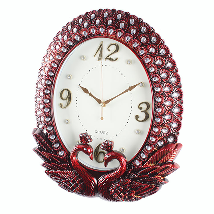 Reloj de pared de estilo europeo Peacock sala de estar reloj de arte creativo moda silenciosa relojes de pared nórdicos relojes de pared domésticos al por mayor