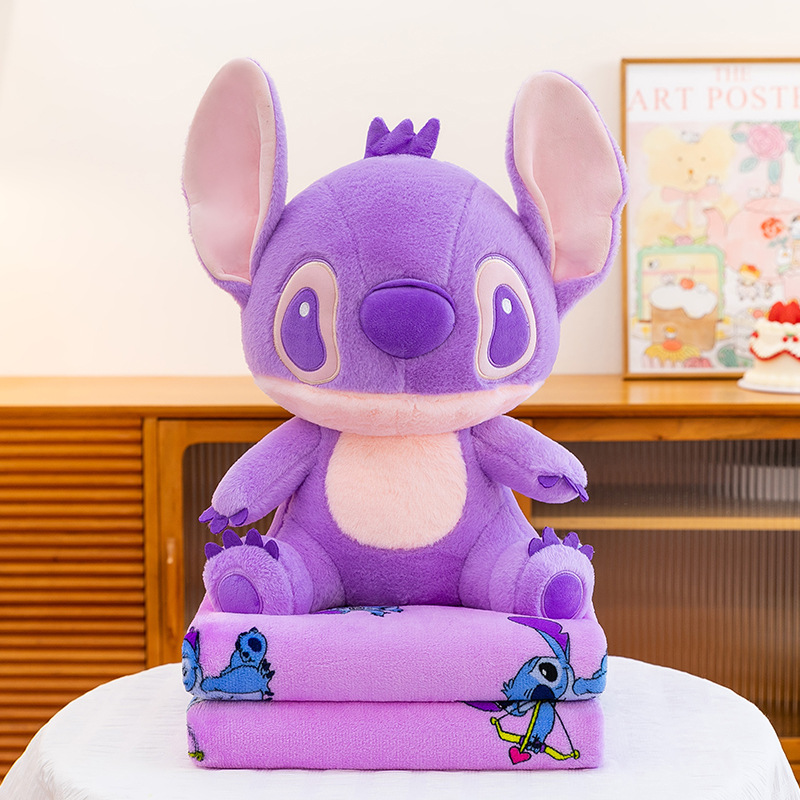 Manta de aire acondicionado de dibujos animados, almohada, edredón, almohada de siesta multifuncional dos en uno, venta directa de fábrica, comercio exterior al por mayor