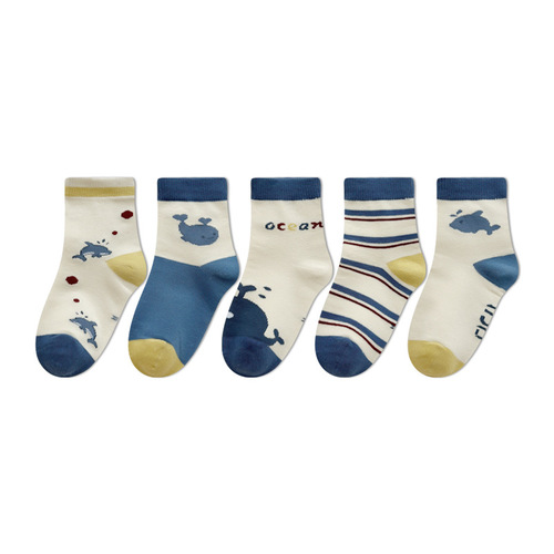 2024 New Spring Cotton Sports Socks for Boys and Girls, Baby Socks, Children's Socks, Cartoon Mid-Calf Socks, Wholesale