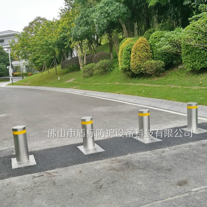 拦截止车柱液压伸缩路柱 不锈钢防撞固定地桩 大门升降式路阻器