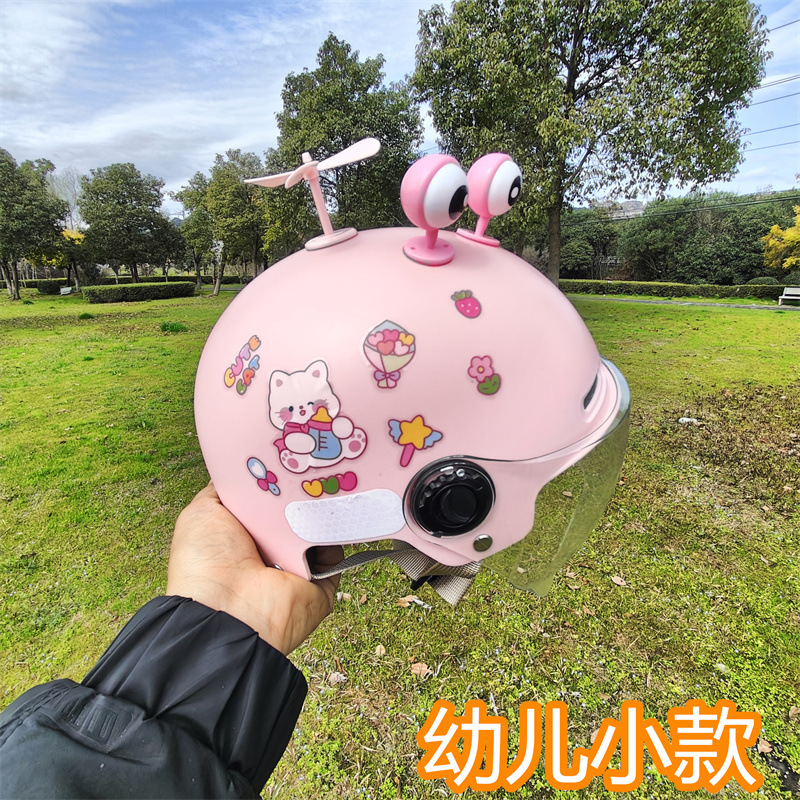 7-15 years old 3C certified motorcycle helmet Boys and Girls cute summer Four Seasons universal electric car helmet half helmet