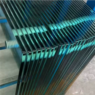 钢化玻璃小区护栏扶手 楼梯玻璃栏杆定制尺寸可做