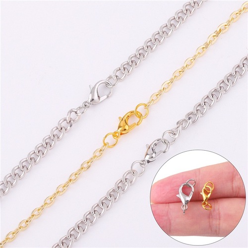 DIY饰品配件 常用优质合金龙虾扣 12mm手链项链搭扣 单圈组合批发