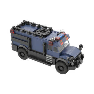 Building Blocks Moc-114926 Special Police Car Model 447 Particle Number Kidsren's Christmas Gift