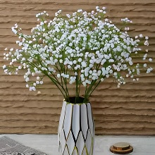 White Gypsophila Artificial Flowers Wedding Bouquet Home