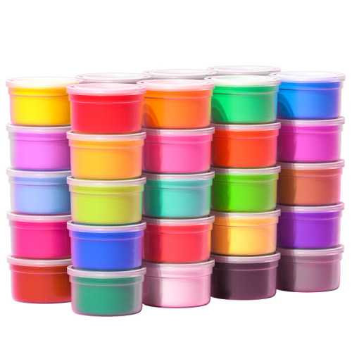 Ultra-light clay 24-color boxed small round cup colored clay plasticine non-toxic children's clay tool set manufacturer wholesale