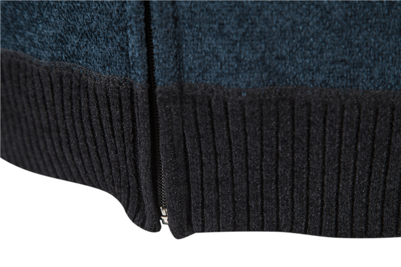 Felpa con cappuccio e cerniera foderata in pile da uomo – Cardigan oversize stile streetwear coreano (poliestere antirughe, 5 taglie, orlo a coste)_voghion.com