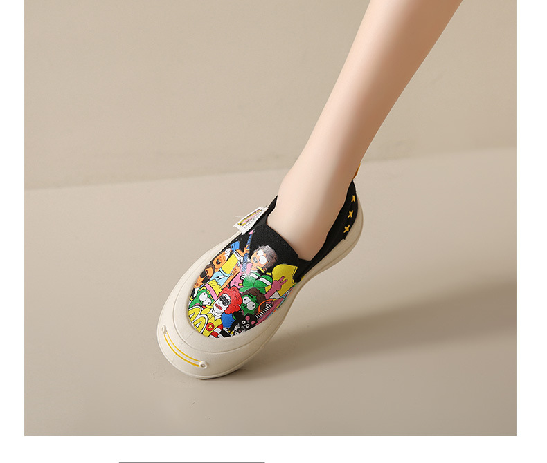Women's Casual Sports Cartoon Round Toe Canvas Shoes display picture 7
