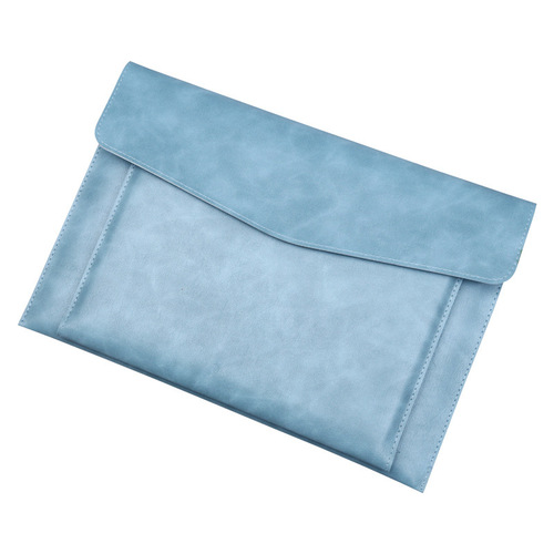 A4 Leather Document Bag Organizer Large Capacity Double Layer File and Archive Bag Business Briefcase Logo