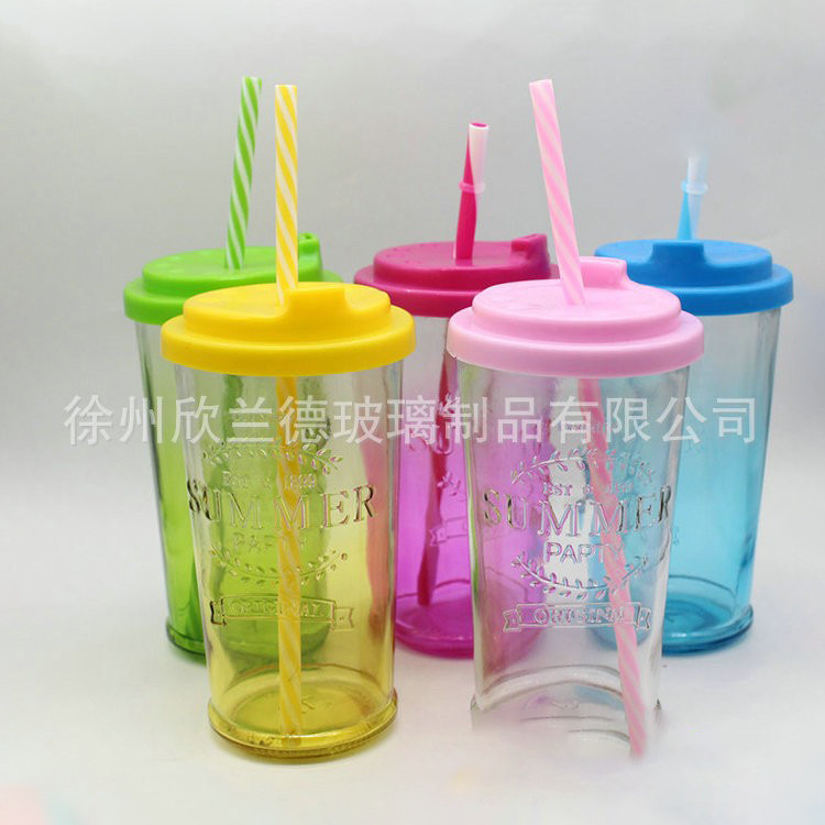 300ML 玻璃饮料瓶 果汁瓶 冷饮瓶 泡茶瓶 饮品店专用瓶