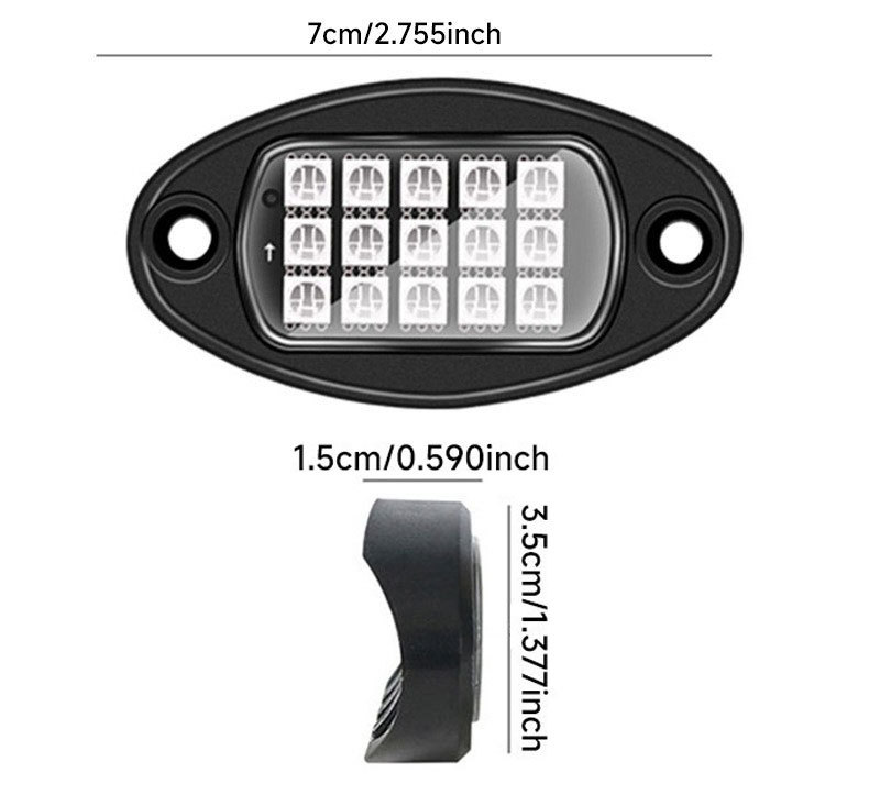 Cross-border Explosions Car RGB Chassis Light Bluetooth Colorful Off-road Chassis Atmosphere Light Music LED Rhythm Light