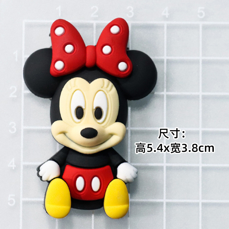 大小ミッキーミニーミッキーマウス DIY 漫画装飾アクセサリー携帯電話ケースパッチ下駄スリッパバックルステッカー|undefined