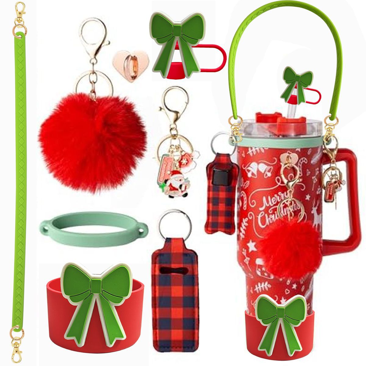 Accesorios de Amazon Stanley 40oz tejido corda de mano flor nudo gorra de paja cubierta taza colgante de pelo