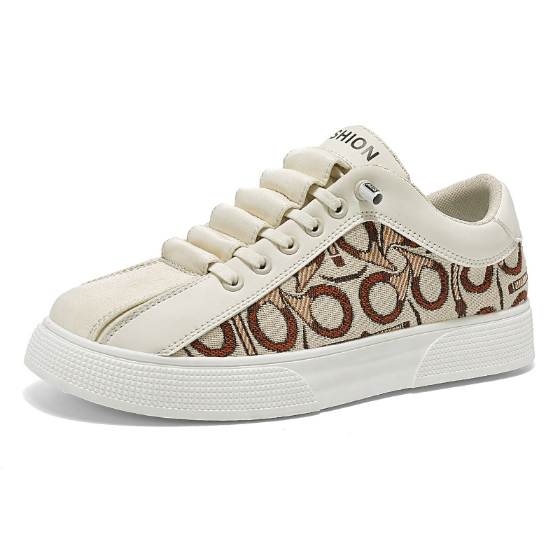 Primavera nuevos zapatos de skate de corte bajo para hombres, zapatos casuales deportivos para estudiantes de suela gruesa, zapatos de hombre de nicho de cuero en vivo de Douyin