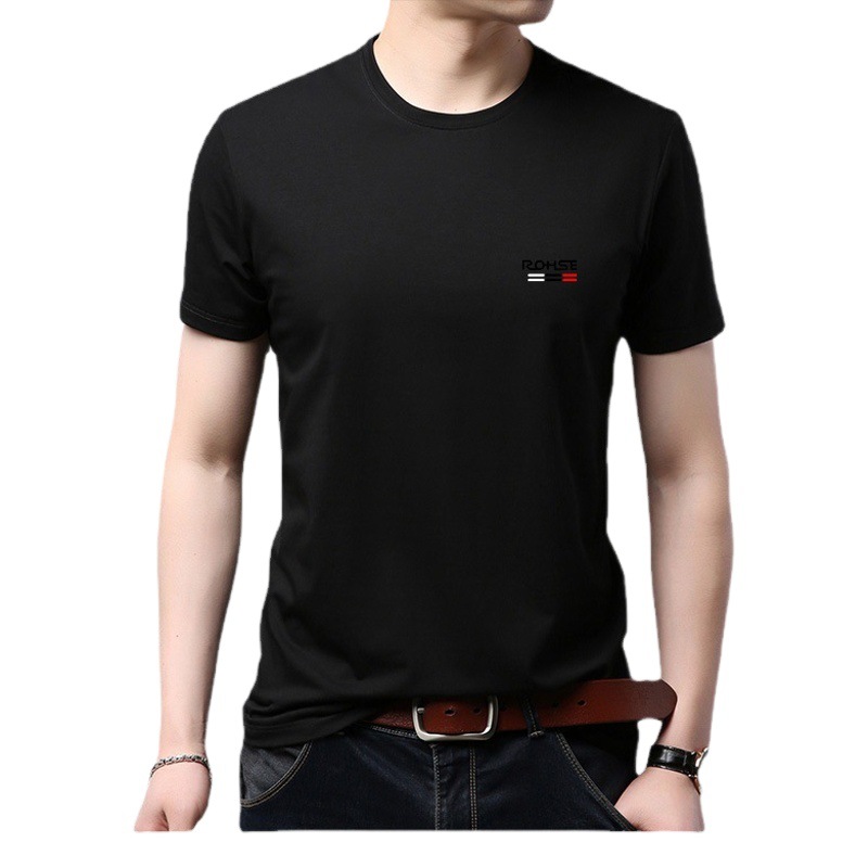 Men's Quick-Drying Air-Conditioned Ice Silk T-Shirt, Thin Breathable Mesh Loose Short-Sleeved Half-Sleeve T-Shirt Wholesale Breathable Quick-Drying