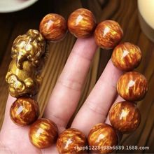 热销款 金丝海柳手串2.0貔貅树脂工艺黑珊瑚男款女士文玩佛珠批发