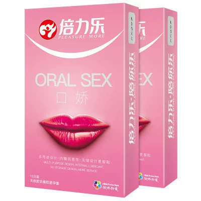 Презерватив "倍力乐" Mouth Jiao 10 шт., пленка для поцелуя, эротическое интимное средство