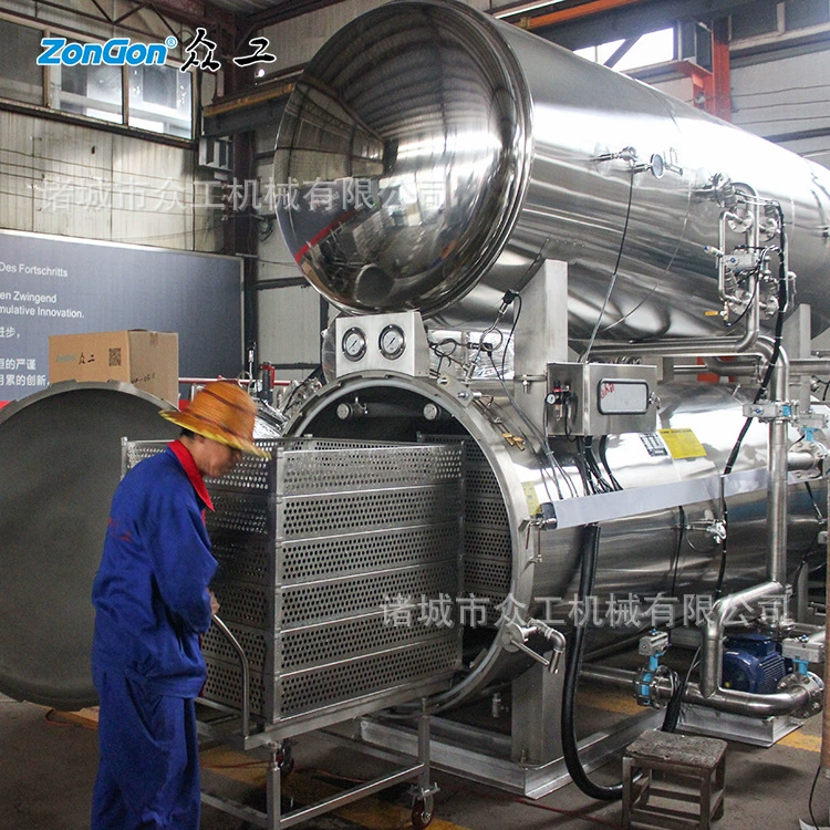 Изготовители машины стерилизации мяса про-колбасы водяной бани бака стерилизации двойн-слоя консервированные машины стерилизации мяса