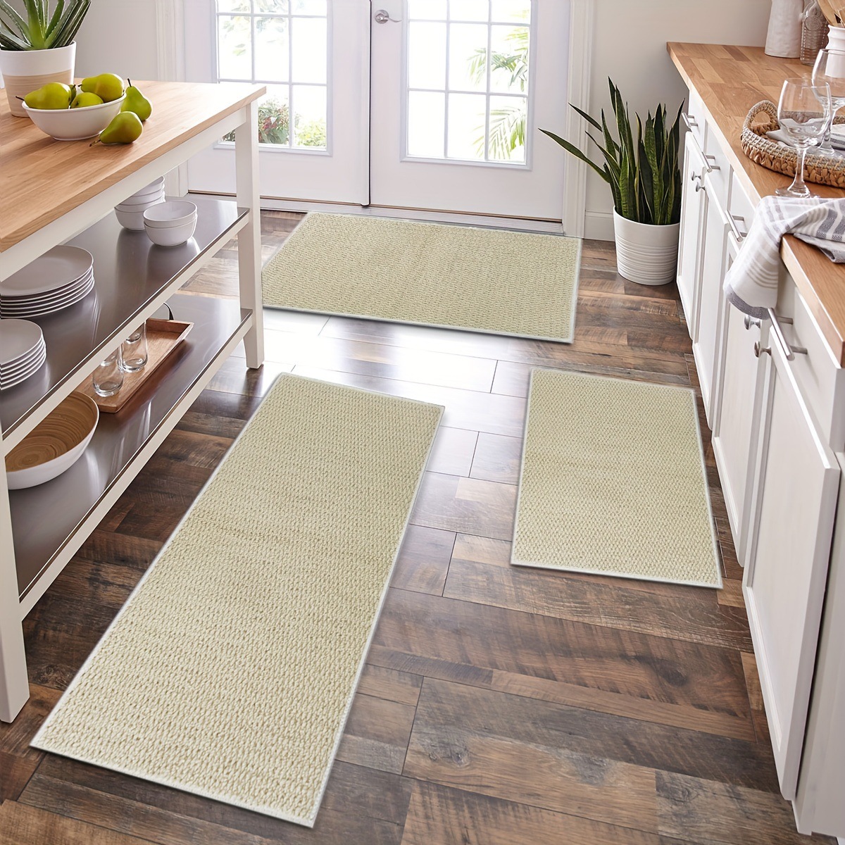 Wear-resistant non-slip solid color carpet, simple and elegant design 3
