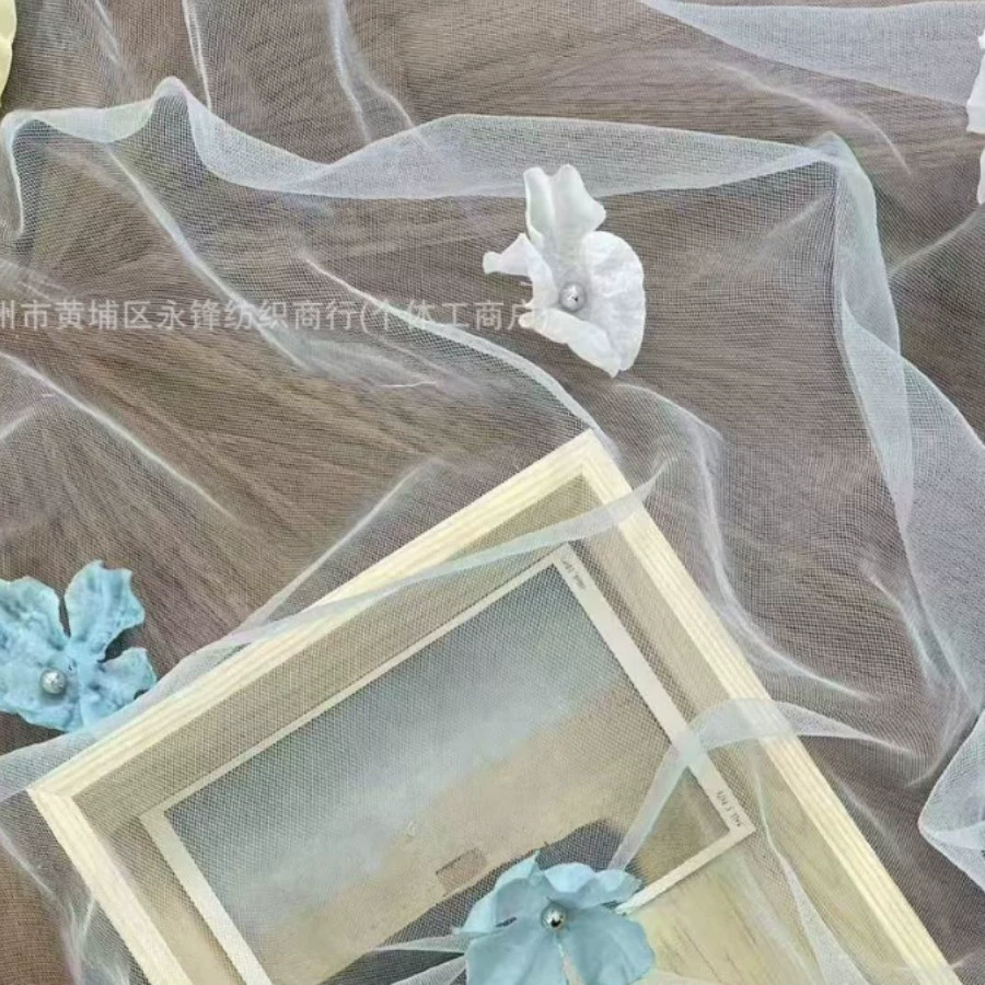 Градиентный цвет гвоздь бисер цветок трехмерная вышивка цветочная ткань спотовая свадебная одежда детская весенняя и летняя сетчатая пряжа цветочная ткань новый стиль