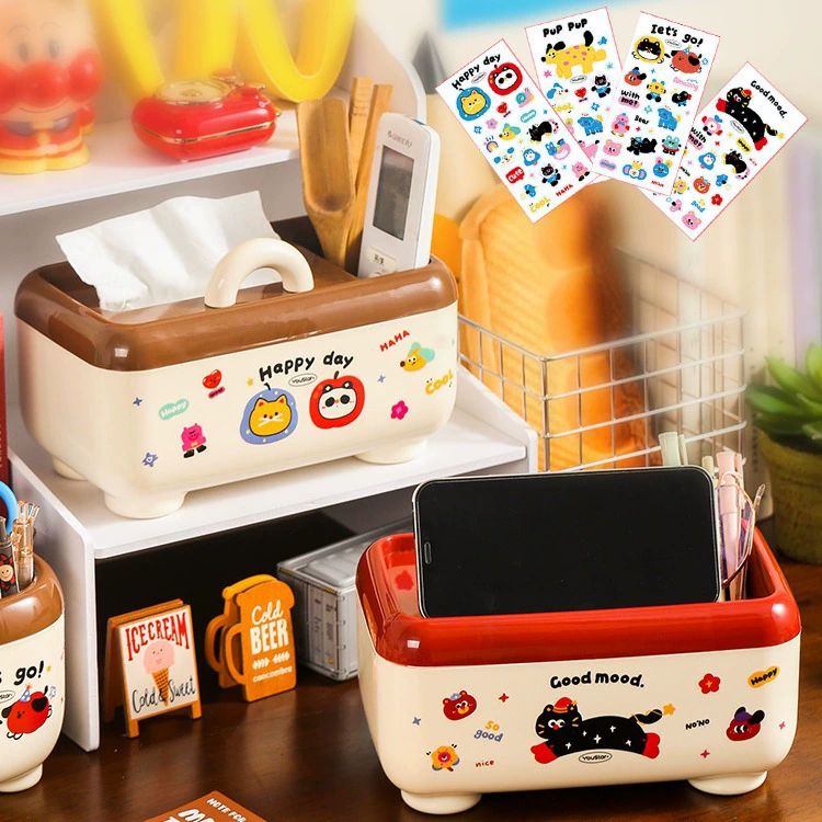 Допамин 2024 новая коробка для салфеток настольная гостиная мобильный телефон держатель высокого уровня чувство креативность многофункциональная коробка для перекачки бумаги