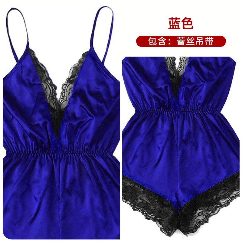 Amazon popular europeo y americano nuevo hogar desgaste de moda cómodo encaje pijamas traje en stock L1124