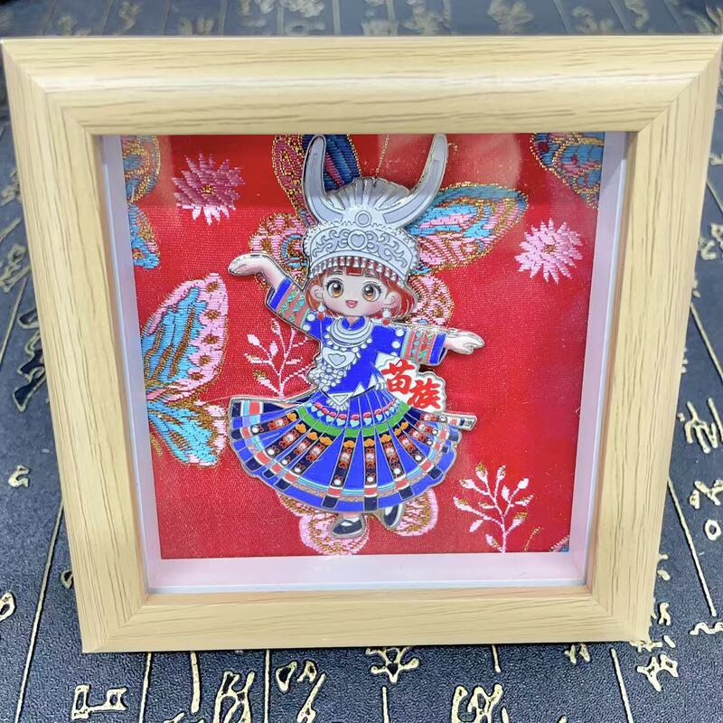 Creative Ethnic Wooden Photo Frames, Cultural and Creative Ornaments, National Trend, Ethnic Minority Cartoon Characters, Wooden Photo Frames Wholesale Creative Ethnic Wooden Photo Frames, Cultural and Creative Ornaments, National Trend, Ethnic Minority Cartoon Characters, Wooden Photo Frames Wholesale