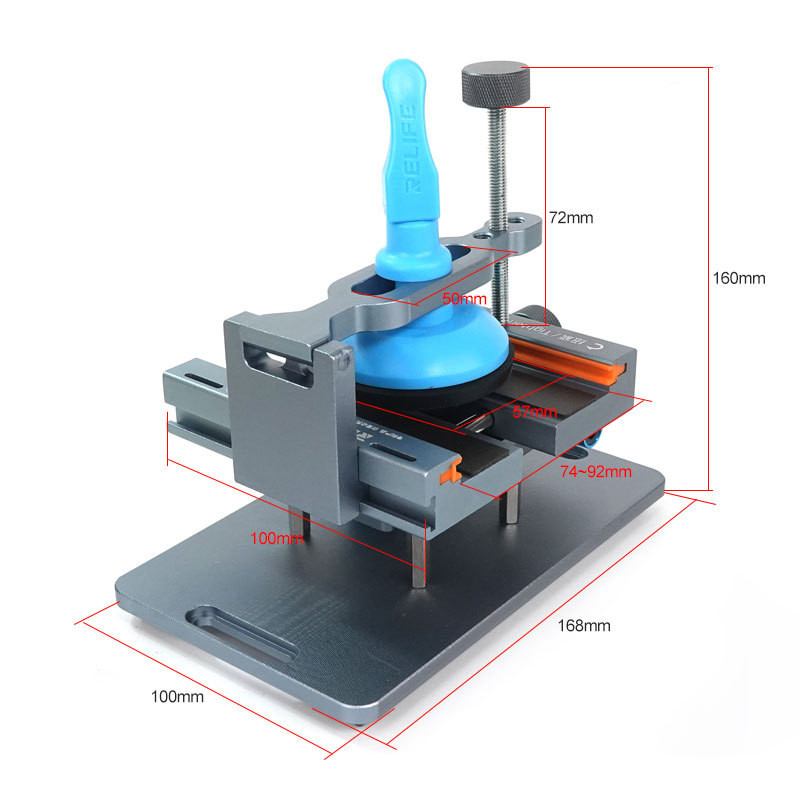 RELIFE mobile phone repair quick clamp Apple back cover removal clamp glass multi-functional rotating fixed clamp