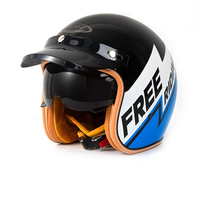 Vehicles, Unisex, Motosiklet kaskı (dəbilqə) - c500-blue-lightning-m-size-54-56cm