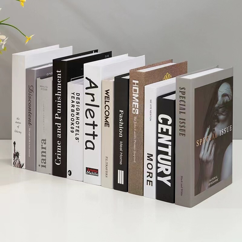 Casual Modern Scandinavian Style Fake Book Ornaments Artificial Book Box Photo Model Living Room Office Decoration Book Casual Modern Scandinavian Style Fake Book Ornaments Artificial Book Box Photo Model Living Room Office Decoration Book