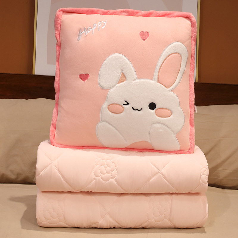 Edredón de almohada de seda de hielo manta de doble uso edredón de almohada dos en uno almohada de coche almohada de siesta de oficina