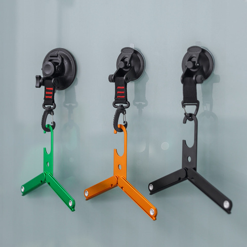 Suction cup strong hook holder can spiral travel car canopy buckle outdoor portable camping carabiner