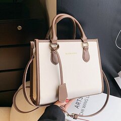 新款女士大容量托特包單肩手提包時尚潮流歐美pu洋氣質感簡約女包
