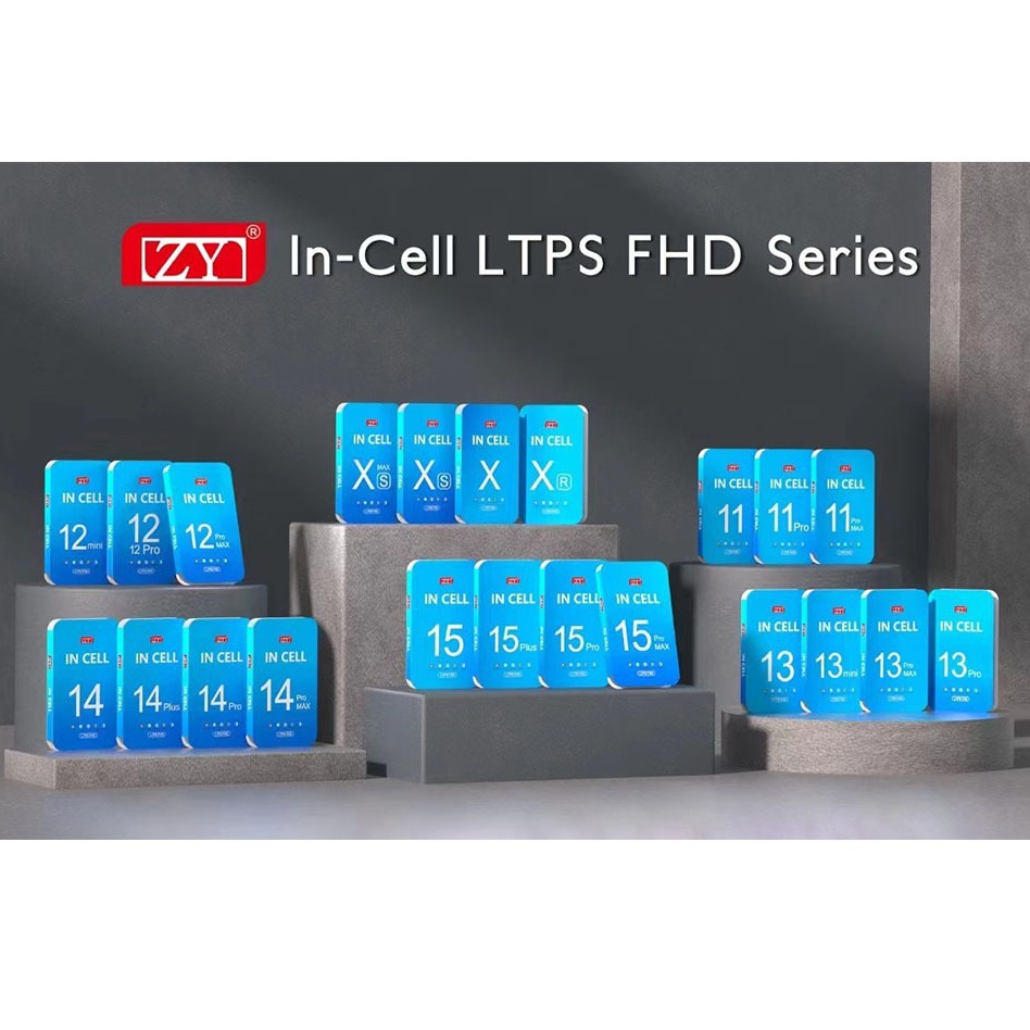 Choice ZY para iPhone Xs MAX 11 12 13 14 15 ProMax Pantalla de teléfono LCD