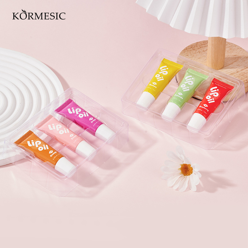 KORMESIC Bright Juice Lip Oil 10ml + 10ml + 10ml Lip Oil Softening And Moisturizing_voghion.com
