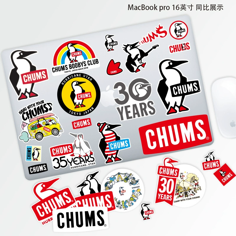 Retroreflective trend suitcase, climbing sticker, ski board, stickers