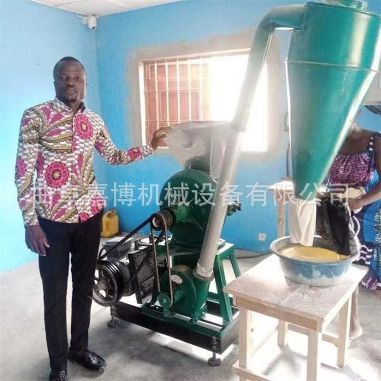 经销商用齿盘式粉碎机 人工进料玉米粉碎机 沙克龙出料省力100目