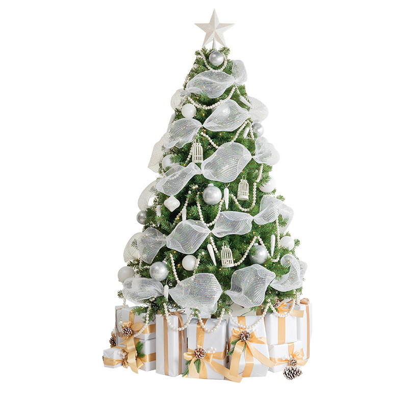 Árbol de navidad diy cifrado luminoso grande ins estilo decoración de alto grado nueva decoración de nochebuena