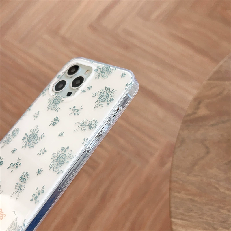 Apple, iPhone 15, чехол для телефона, совместимый защитный чехол с буквами, 15promax, простой и элегантный дизайн, iphone, флористический принт, японский и корейский