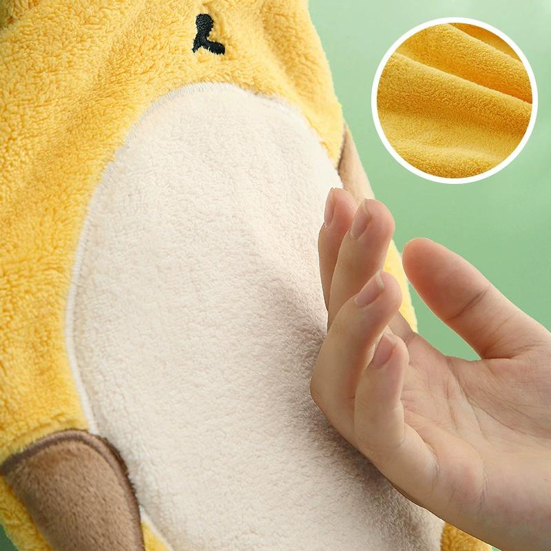 Cartoon coral towel, increased thickness, water absorbent